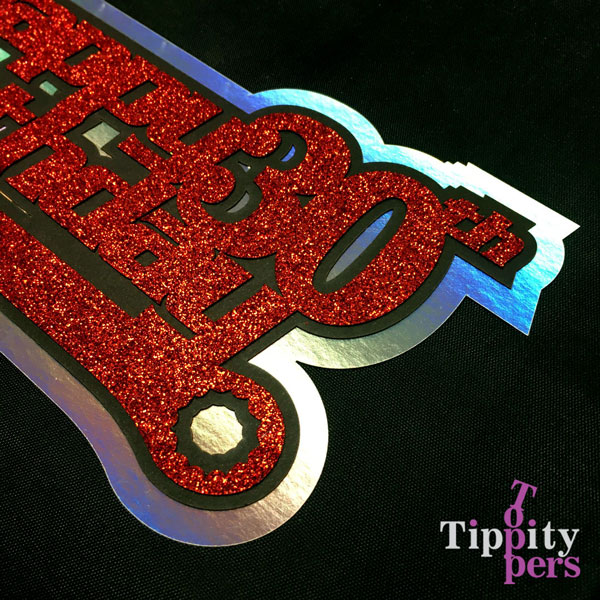 Joyeux 30eme anniversaire cake topper