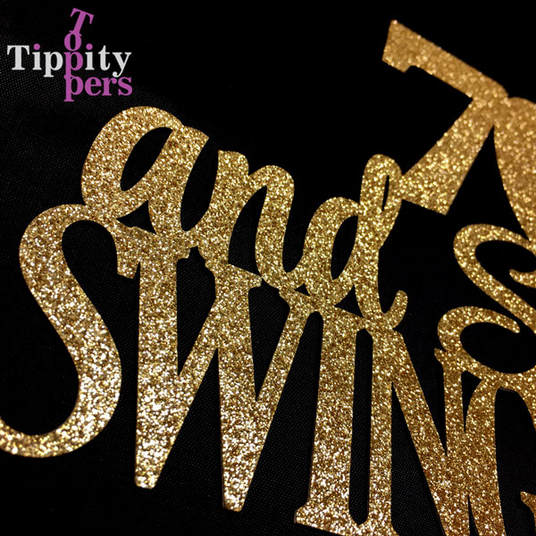 70 and Still Swinging Cake Topper