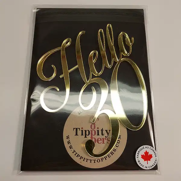 Hello 30 Cake charm en acrylique personnalisé pour 30e anniversaire