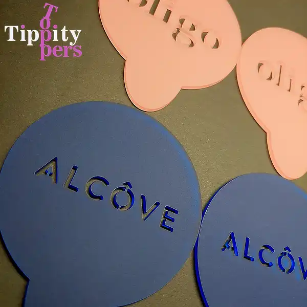 Personalized Acrylic Coffee stencils