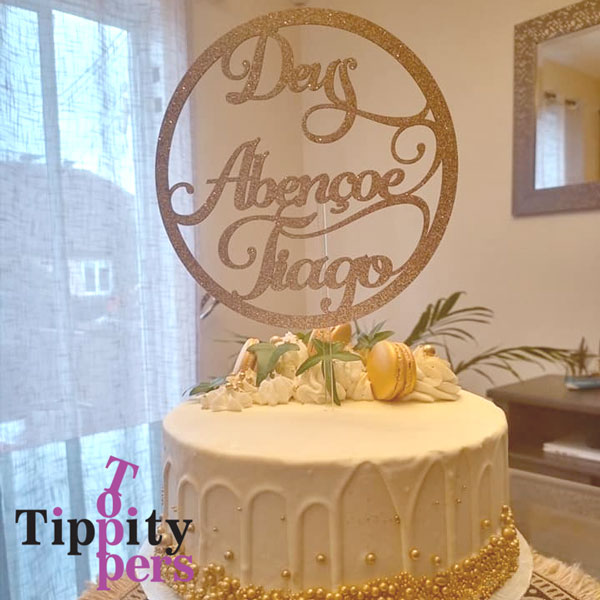 Cake Topper Pour Baptême, Première Communion ou Confirmation Personnalisé