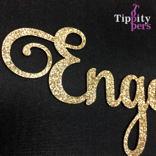 Engaged Cake Topper Pour Engagement Personnalisé