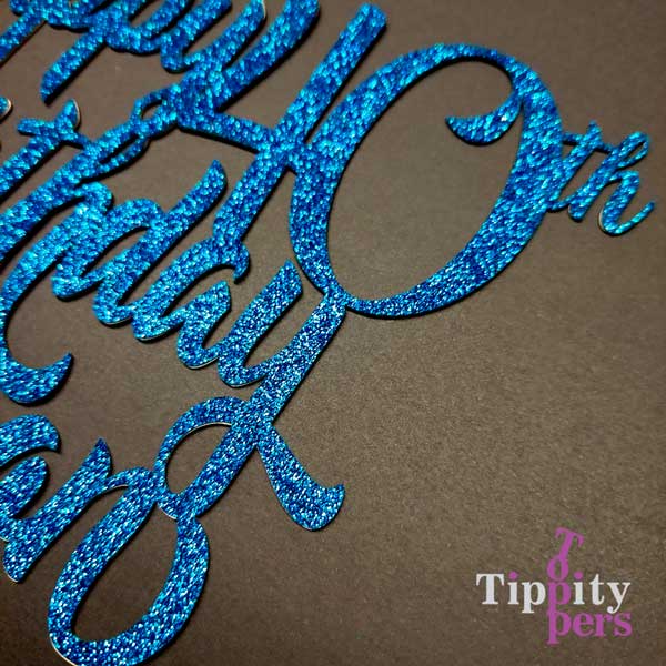 Joyeux 40e anniversaire cake topper