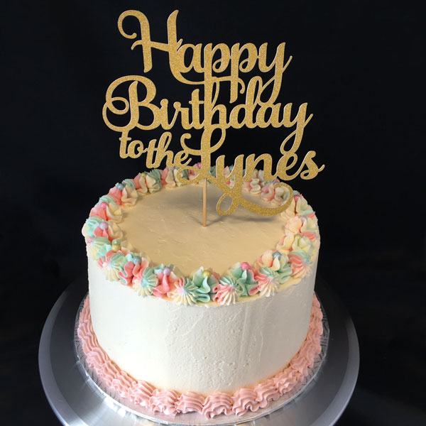 Joyeux Anniversaire Cake Topper 