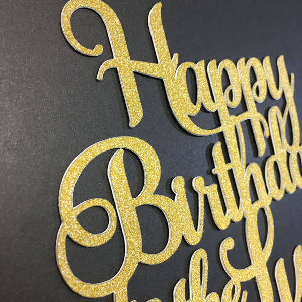 Joyeux Anniversaire Cake Topper Personnalise