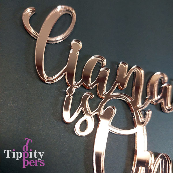 Cake Topper en acrylique Pour le premier anniversaire Personnalisé