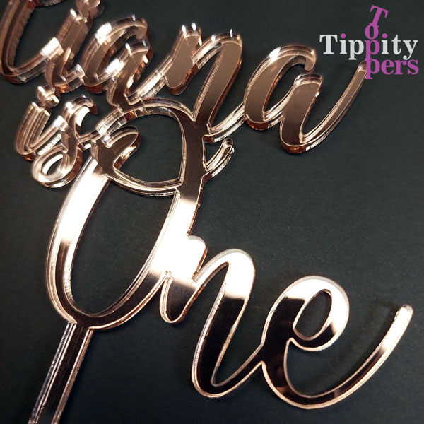 Cake Topper en acrylique Pour le premier anniversaire Personnalisé