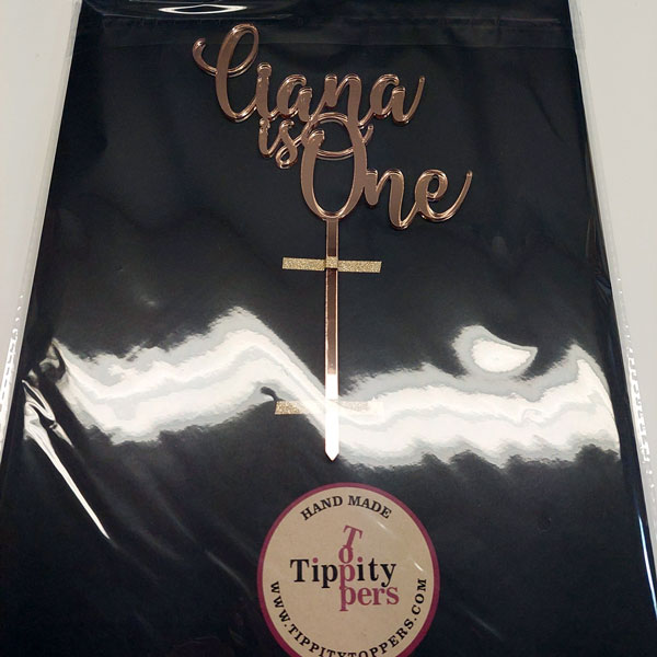 Cake Topper en acrylique Pour le 1er anniversaire
