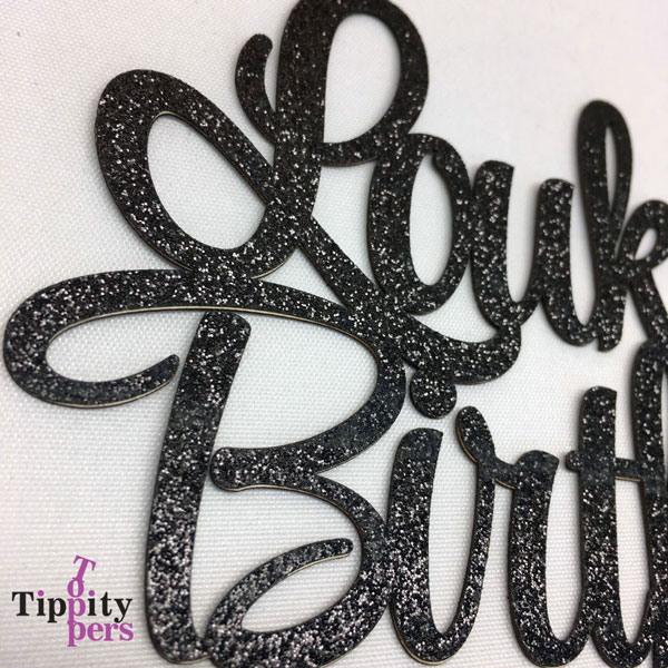 Customized sixteen birthday cake topper