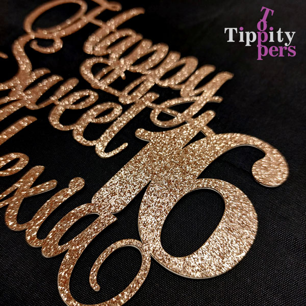 Sweet 16 cake topper