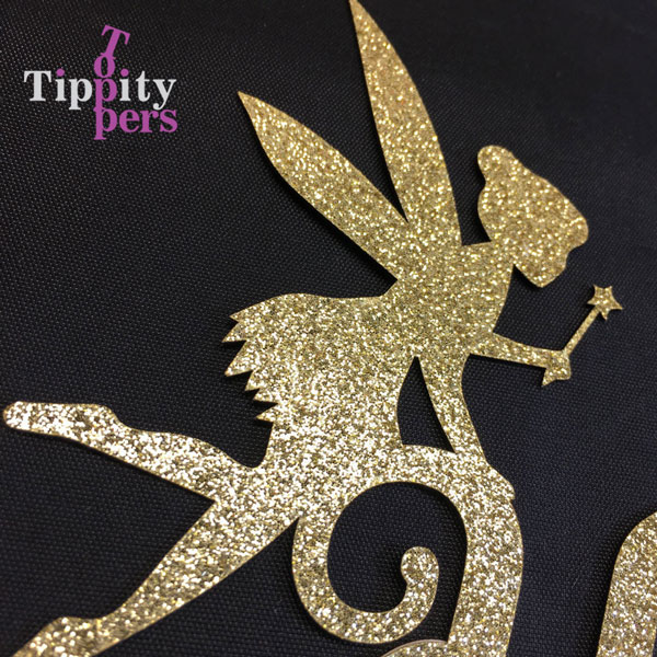 Clochette anniversaire cake topper plus le nom