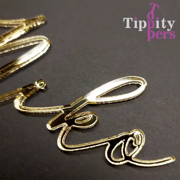 Cake Charms en acrylique Personnalisé avec nom