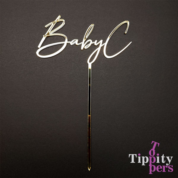 Customizable Acrylic Baby Shower Cake Topper