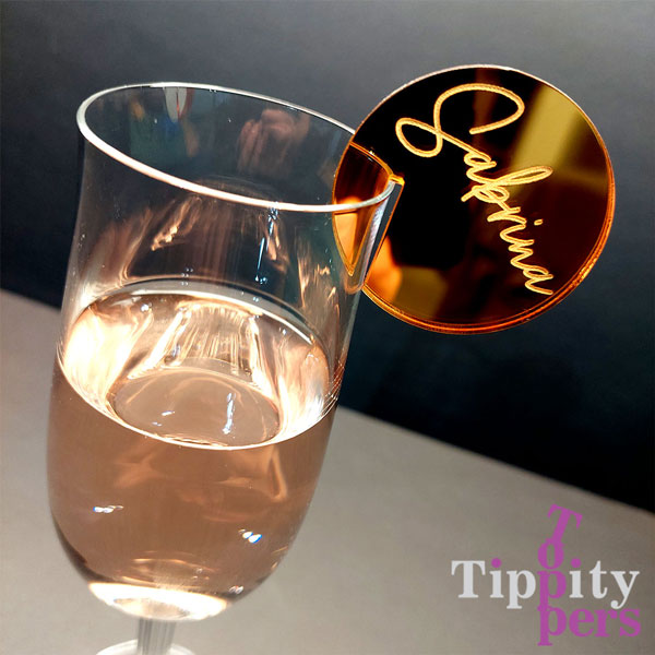 Marqueurs de verre à vin personnalisés