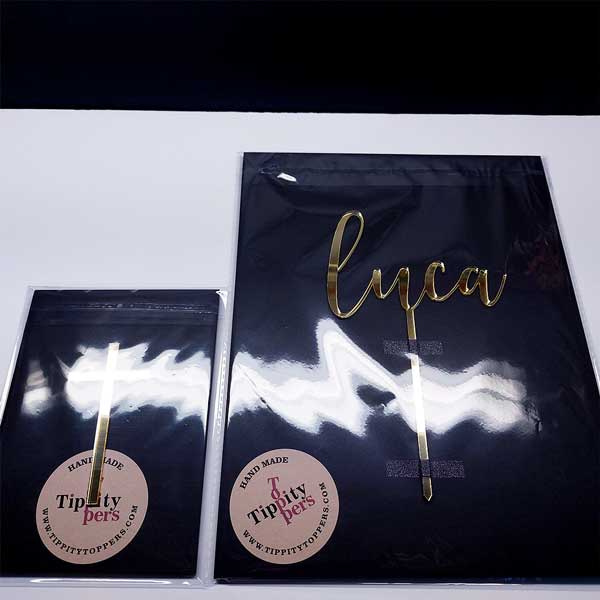 Personalized acrylic First Communion Cake Topper