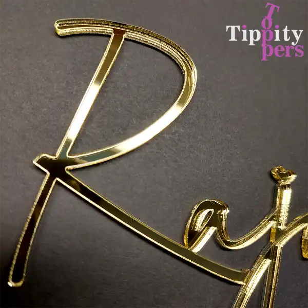 Cake Charms nom en acrylique