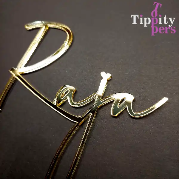 Cake Charms nom en acrylique Personnalisé