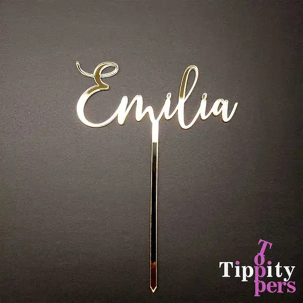 Cake topper en acrylique personnalisé