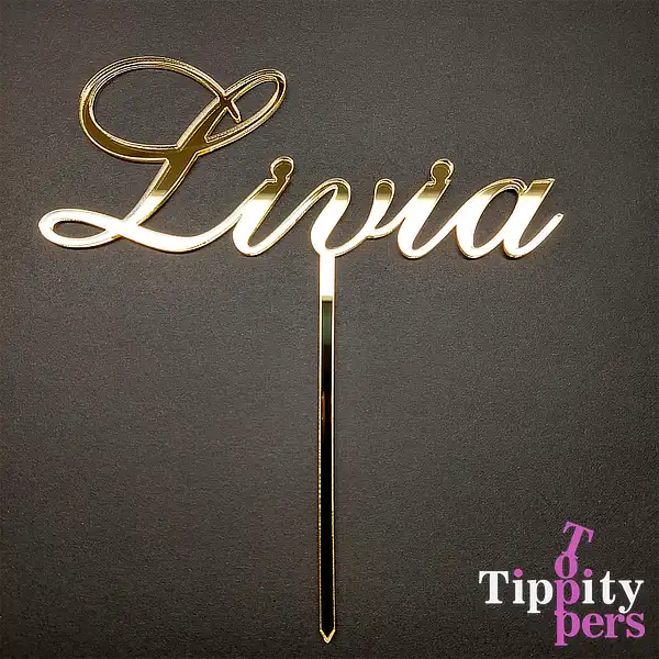 Cake topper en acrylique personnalisé