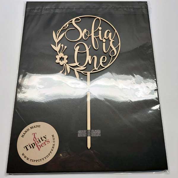 Cake topper en bois ou acrylique