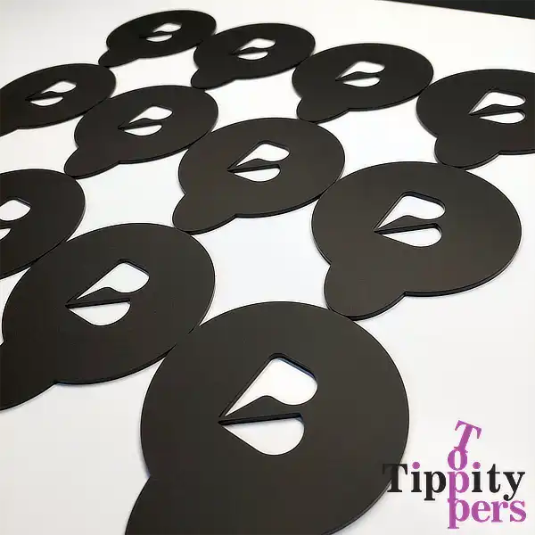 Custom acrylic stencils for coffee or cocktail with company logo