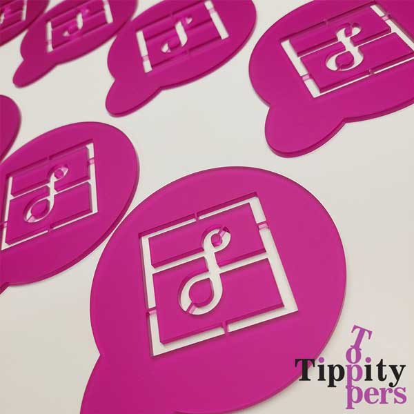 Custom stencils in acrylic for coffee or coktail