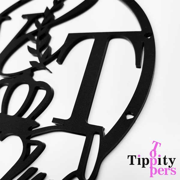 Cake topper de mariage personnalise