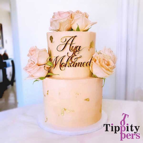 Cake Charm en acrylique Miroir 24K Or