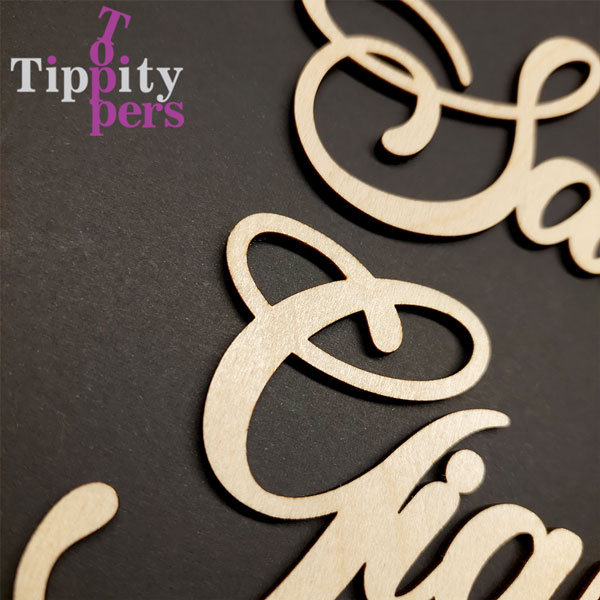 Cake Charms en bois personnalisé