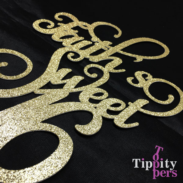 Sweet Sixteen cake topper