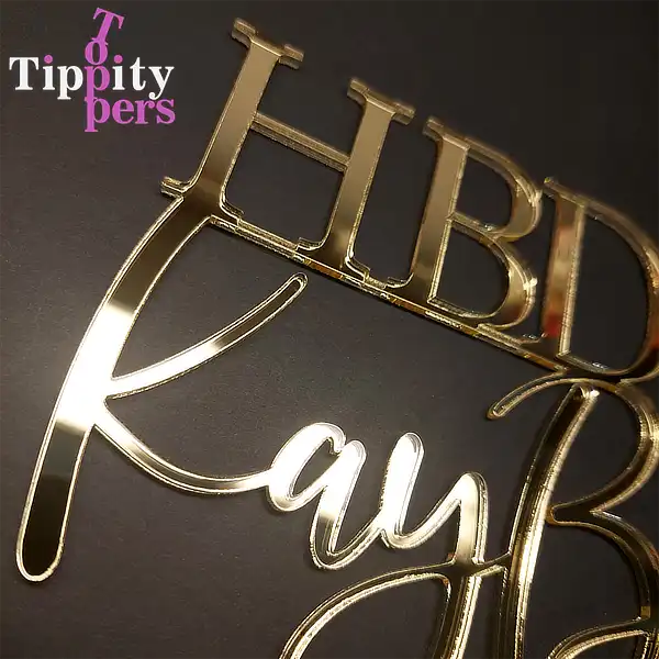 Cake charm en acrylique personnalisé