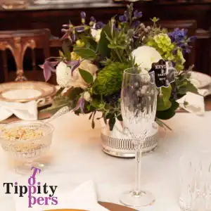 Personalized acrylic wine glass markers with names