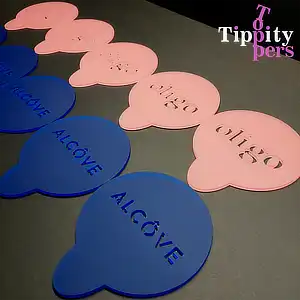 Pochoir Personnalisé en Acrylique pour Café ou Cocktail