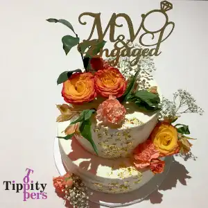 Cake Topper for Engagement Celebration