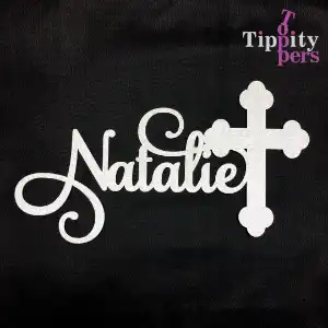 Cake Topper for Confirmation with name and Cross