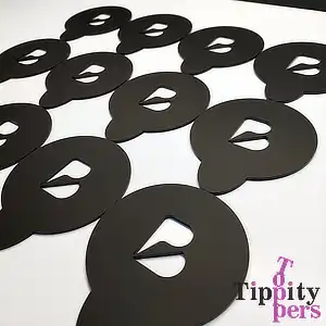 Pochoir Personnalisé en Acrylique pour Café ou Cocktail avec logo de l'enterprise
