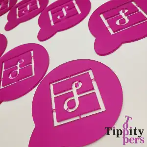 Custom acrylic stencil for coffee or cocktail