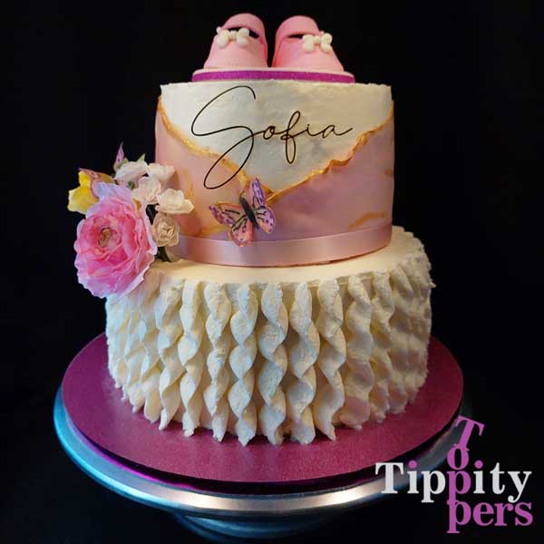 Cake Charms en acrylique Miroir 18K Or