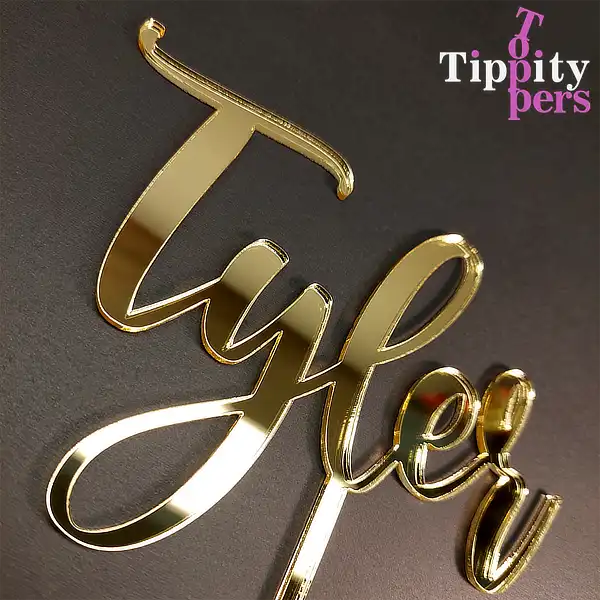 Cake Topper en Acrylique Personnalisé avec Nom Pour Gâteau de Baptême