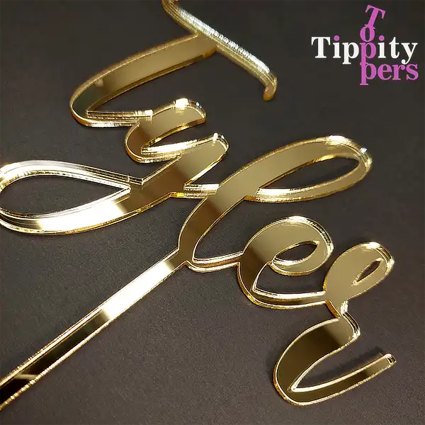 Cake Topper Avec Nom en Acrylique Pour Baptême