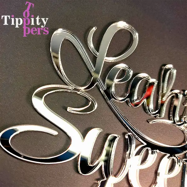 Custom Acrylic Cake topper for sweet 16 personalized with name
