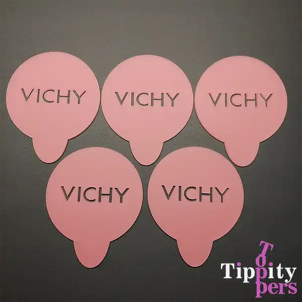 Customizable acrylic cocktail stencils