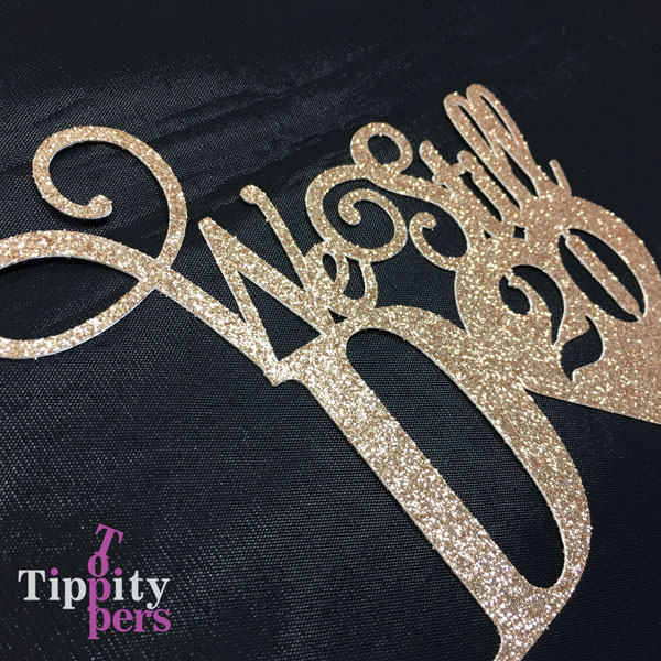 Nous le faisons toujours, 20e anniversaire de mariage cake topper